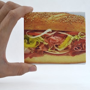 Burger King, Billetera Tyvek, Billetera Personalizada, Billetera Plegable para Hombre, Texto Personalizado en su Cartera, Cartera para Niños, Billetera Marrón, Foto Personalizada, Contraste