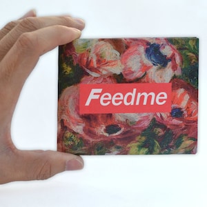 Feedme, Tyvek Wallet, Customized Wallet, French Fry Favor, Men Wallet Slim, Emoji, Insert Wallet, Purse Inserts, Recyclable Purse