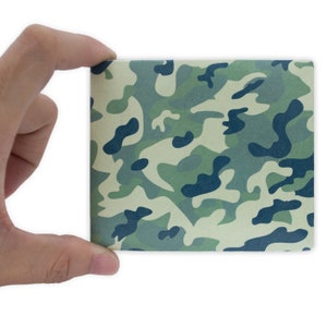 Camuflaje, Billetera Tyvek, Billetera Personalizada, Monedero de Mano, Cesta de Papel, Para Mejor Amigo, Ecológica, Billetera de Diseño, Cestas, Delgada