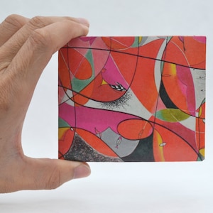 Flor abstracta, Billetera Tyvek, Billetera personalizada, Camisetas, Monedero Mujeres, Bolso de dama de honor, Billeteras para mujeres, Billetera para mujeres, Práctico, Regalo