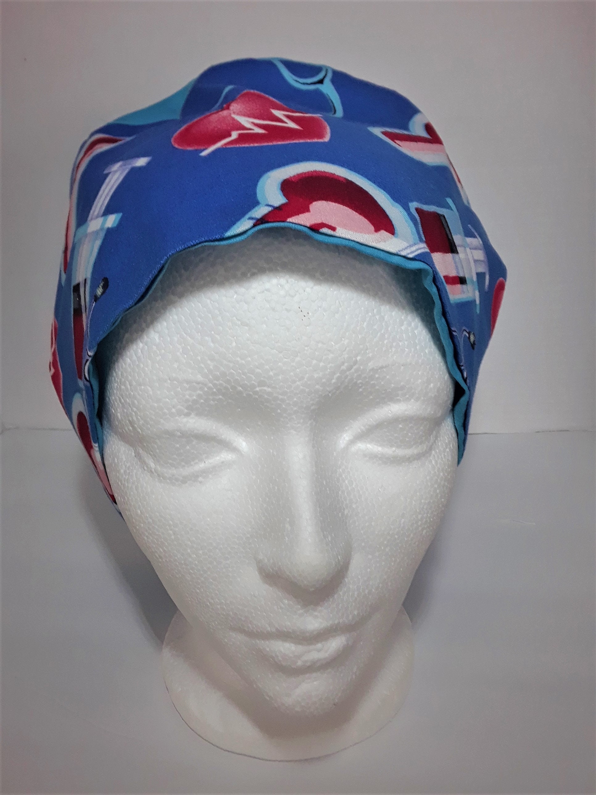 Medical Pattern Scrub Cap With Toggle Adjust for Nurses Etsy New Zealand