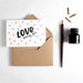 I Love Loving You Letterpress Card - Suitable for Valentines or an Anniversary.