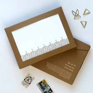 Zestaw 10 kartek z wzorem Foil Deco