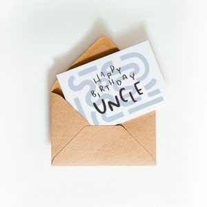 Carte d’oncle de joyeux anniversaire