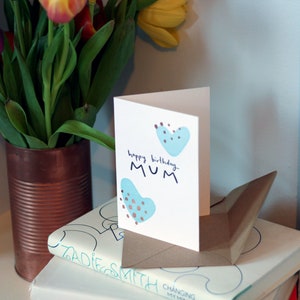 Happy Birthday Mum Card cute and classy card for celebrating a special Mum image 2