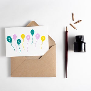 Geburtstag Ballons Karte