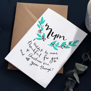 Carte typographique de Noël, je ne pourrais pas être plus reconnaissante