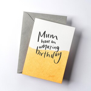 Heb een geweldige verjaardag Mama Card Dip Dye