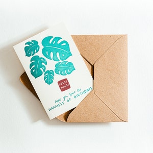 Hope You Have The Happiest Of Birthdays Card - imprimé sur du papier respectueux de la terre fabriqué à partir de tasses à café recyclées