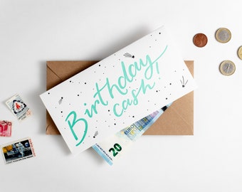 Birthday Cash Money Wallet Card