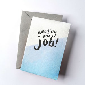 Amazing New Job Letterpress Card