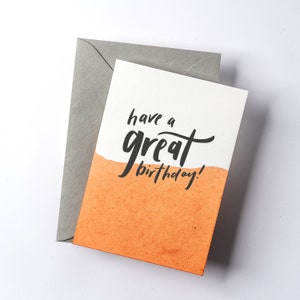 Heb een geweldige verjaardag Dip Dye Card