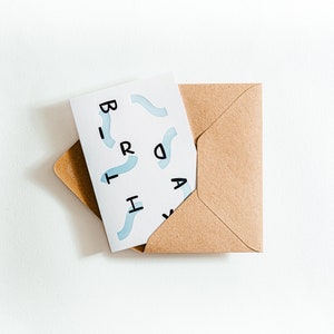 Carte de Squiggles d’anniversaire