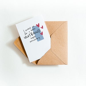 Je ne pouvais pas demander une meilleure carte d’anniversaire de mari heureux