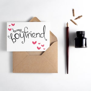 À ma carte de petit ami - approprié pour la Saint-Valentin, anniversaire, ou toute autre occasion - vide à l’intérieur. Livraison gratuite au Royaume-Uni!