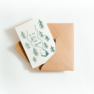 To Me You Are Home Card - porte-lettres imprimé sur du papier respectueux de la terre fabriqué à partir de tasses à café recyclées
