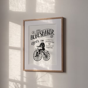 The Boneshaker Letterpress Art Print