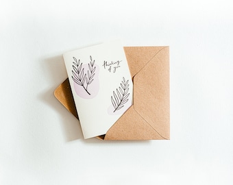 Thinking Of You Leaves Card