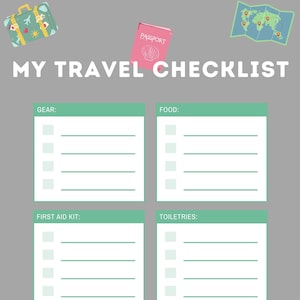 My Travel Checklist