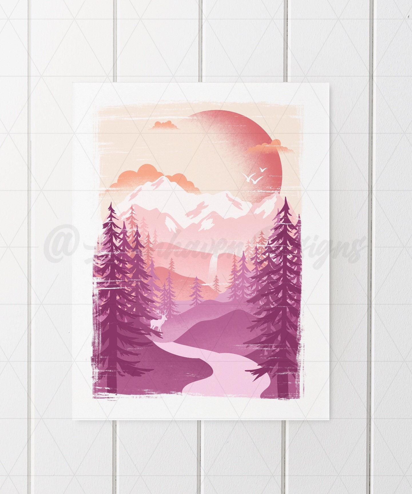 Travel Poster Printable Nature Art Nature Wall Art Travel Etsy