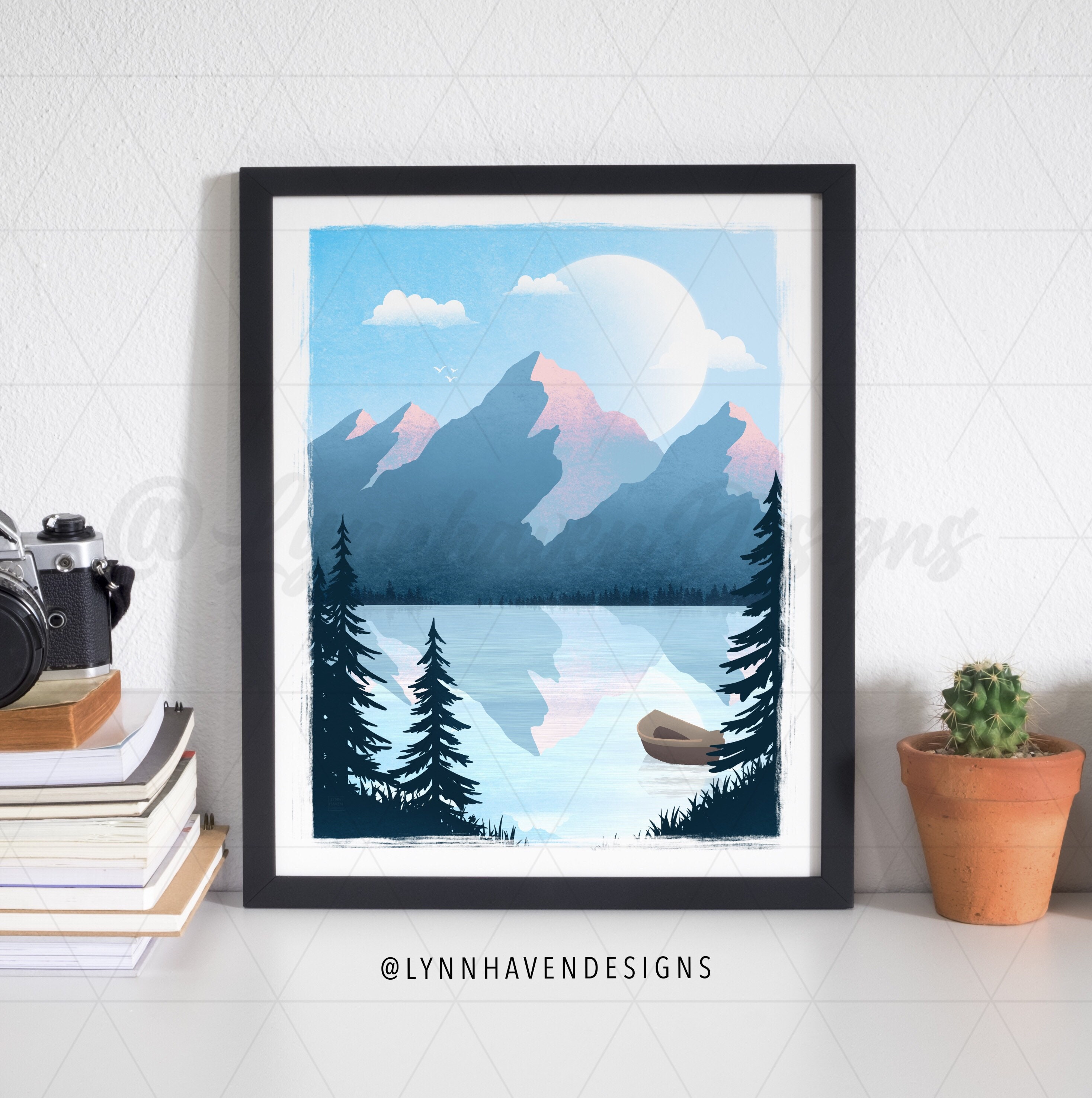Marco de paisajes de Lagos Alpinos Americanos por Art.com