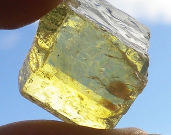Yellow Apatite Crystal Display Specimen A - 6.97 grams - APT004
