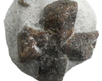 Staurolite - 64 gram -1.5 x 2&quot; Mineral Display Specimen - Cross Stone - STR043