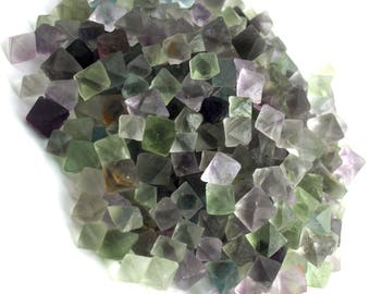 1 lb Fluorite Octahedron Crystals Mixed - MINI - Bulk Lot - FLUOCTMNMX1LB