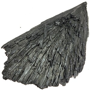 Black Kyanite Blade -Fan Display Specimen -102 grams-4 x 2.75 x 1/2&quot; -KYA021