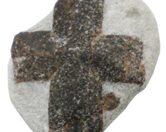 Staurolite Mineral Display Specimen-24 gram -1.5 x 1&quot; &quot;Perfect Cross&quot; STR2505
