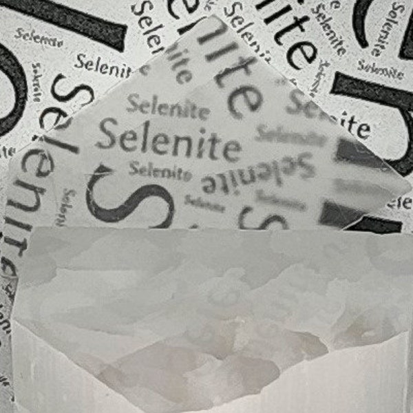 Selenite Optical Pieces - TV stone - 1 Pound - Bulk 1 lb Lot - SELOPTPCS1LB