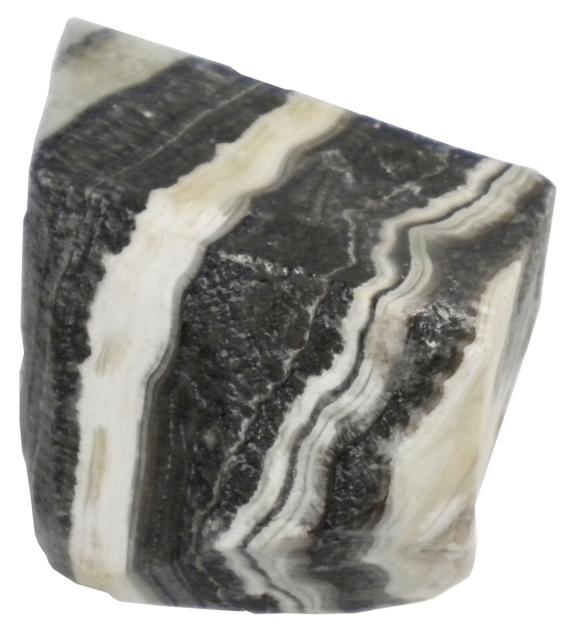Banded Calcite Mineral Display Specimen - 613 Grams -2 X 3.75 X 3 ...