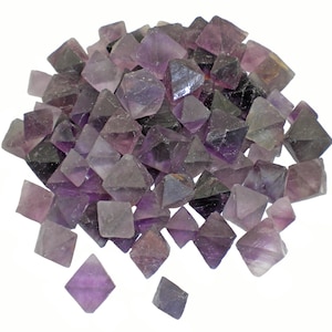 1 Pfund LILA Fluorit Oktaeder Kristalle - KLEIN - Bulk Lot - FLUROCTPRPLSM1LB