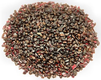 Garnet - Tumbled Chips - 1/2 Pound - 2 to 6 mm pieces - 8oz Bulk Lot