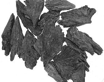 Black Kyanite Blades- Fans - 2 to 3.5&quot; Approx - Bulk Lot - 1 lb Pound Lot