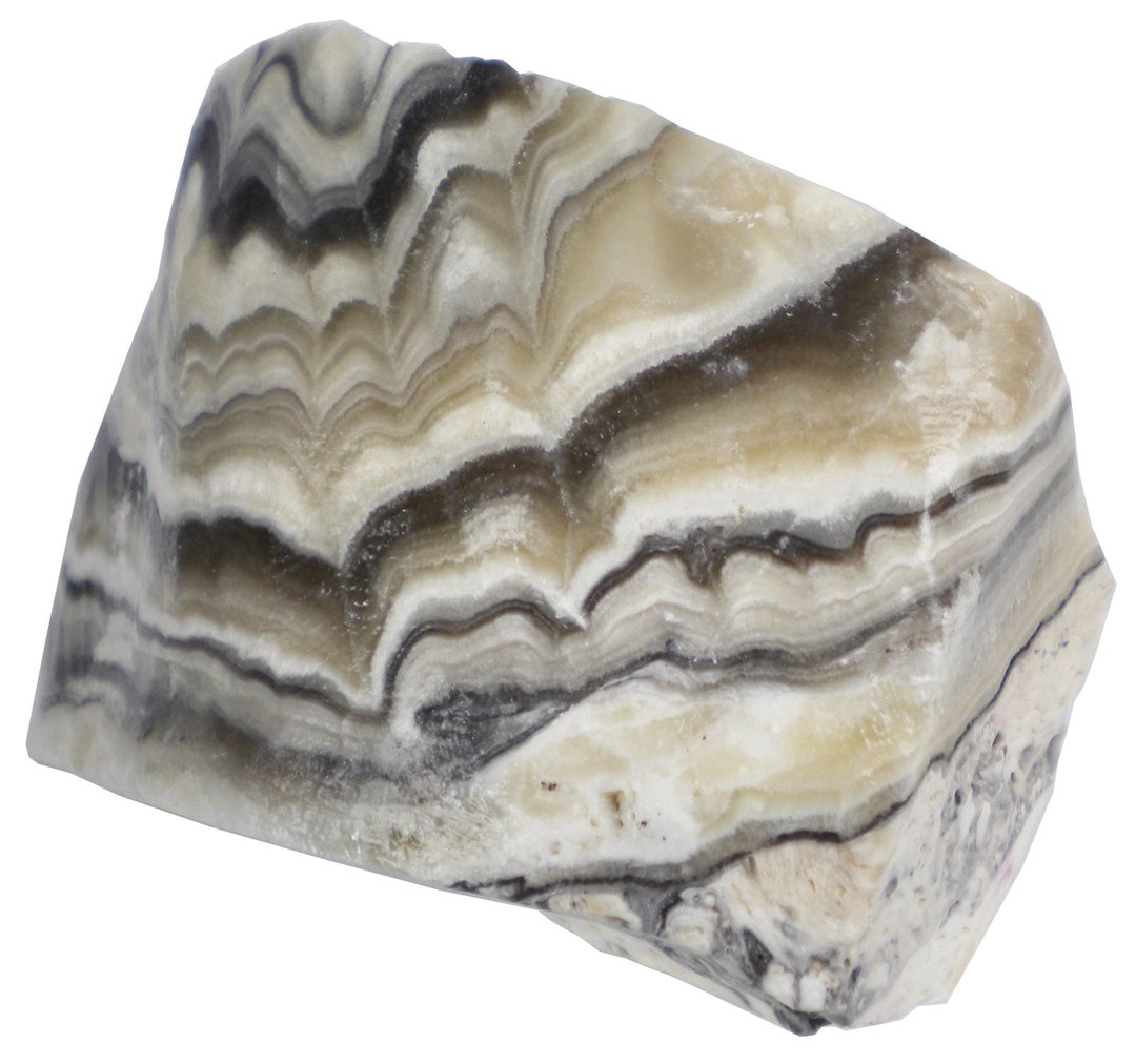 Banded Calcite Mineral Display Specimen - 1445 Grams - 3.5 X 5.5 X 3 ...