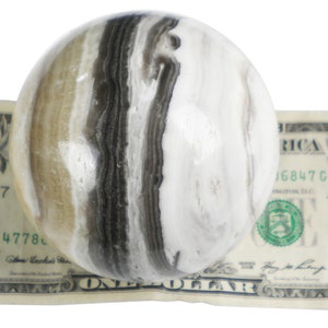 Banded Calcite Sphere - Display Specimen - 556 grams - 2.75&quot; Approx. - CAL029