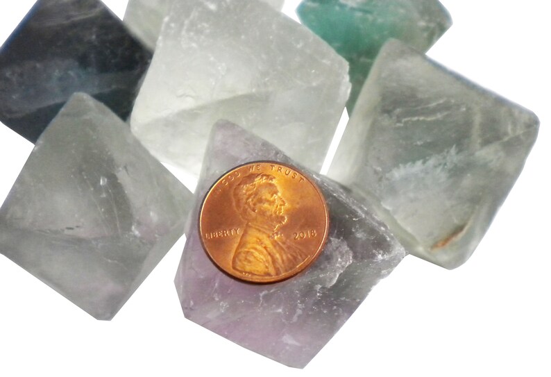 1lb Fluorite Octahedron JUMBO Crystals MIXED Bulk Pound Etsy