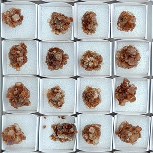 Aragonite Clusters *** 24 pc. lot *** &quot;Sputnik&quot; Shape - Morocco - ARG043