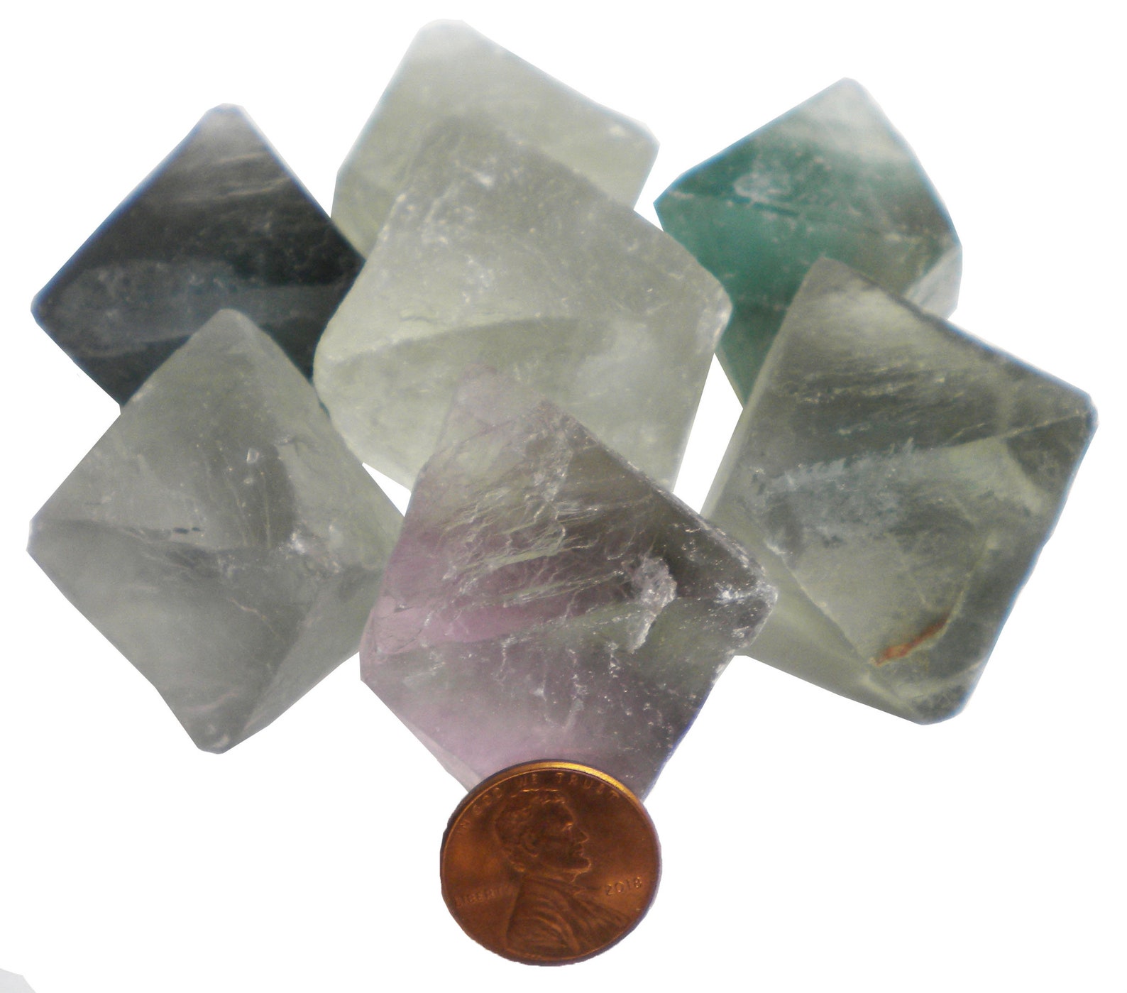 1lb Fluorite Octahedron JUMBO Crystals MIXED Bulk Pound Etsy