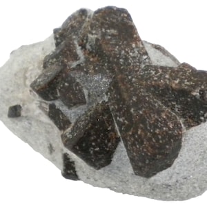Staurolite -98 gram-2.5x1.5&quot; Mineral Display - Cross + Partial Asterisk- STR2407
