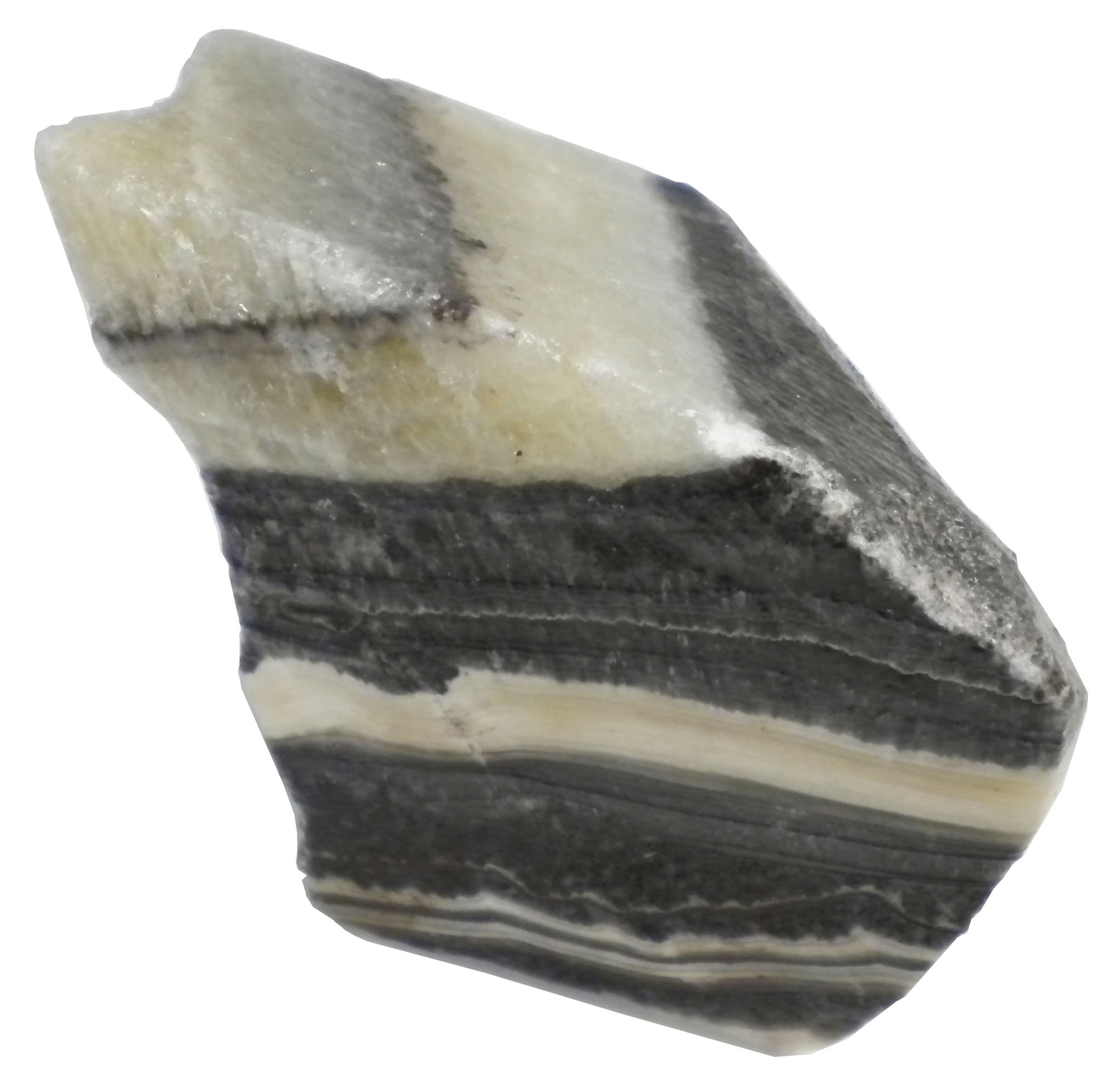 Banded Calcite Mineral Display Specimen - 613 Grams -2 X 3.75 X 3 ...