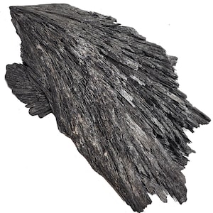 Black Kyanite Blade -Fan Display Specimen -82 grams-4 x 2.25 x 1/2&quot; -KYA022