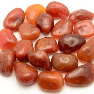 Karneol - getrommelt - 1 Pfund - 1 bis 1,5 Zoll Stücke - 1lb Bulk Lot Pfund