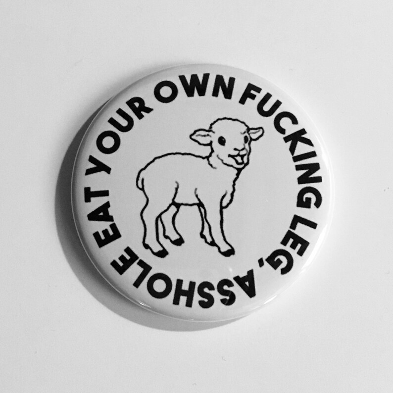 Eat Your Own Leg Cute Lamb Vegan Animal Rights Activism Etsy