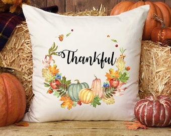 Pumpkin Pillow Cover, Fall Pumpkin Pillow, Autumn Decor, Thanksgiving Pillow Cover, Fall Throw Pillow, Fall Farmhouse Decor, Pumpkin Decor