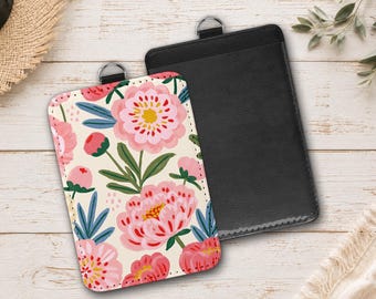 Cottage Core ID Badge Holder, PU Leather  Card Holder, Work Badge Holder, Nurse Badge Holder, Teacher Card Holder, Employee Photo Case