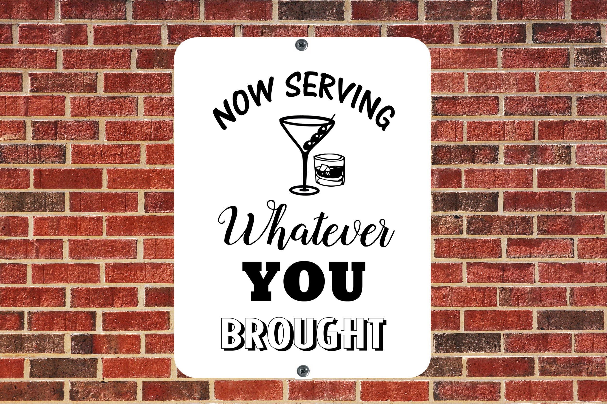 Custom Metal Sign/home Bar Sign/outdoor Bar Sign/now Serving Sign/metal ...