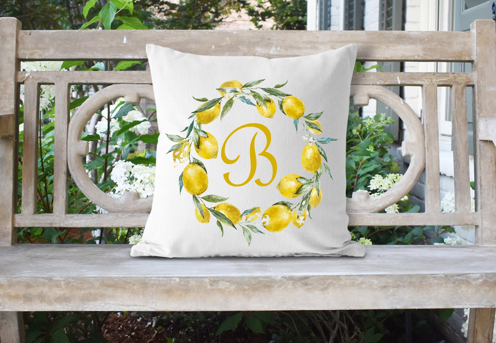 Lemon Pillow/pillow Cover/summer Decor/citrus Pillow Etsy