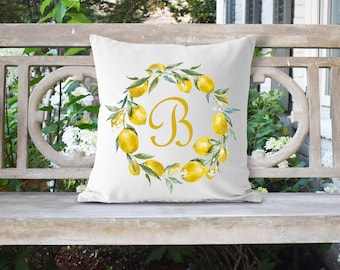 Lemon Pillow/Pillow Cover/Summer Decor/Citrus Pillow Cover/Yellow Pillow Cover/Fruit Pillow Cover/Lemon Throw Pillow/Fruit Decor/Lemon